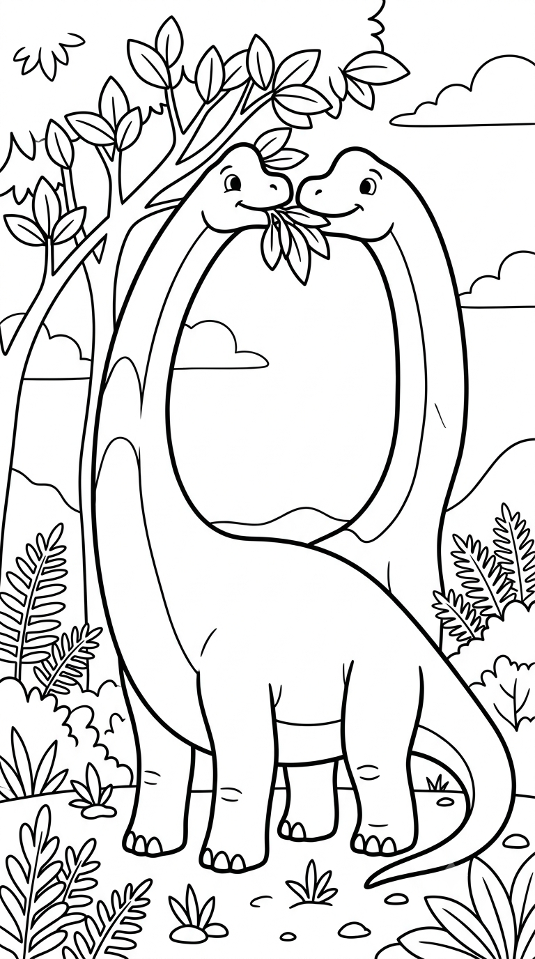 desenhos de dinossauro para colorir: Braquiossauro