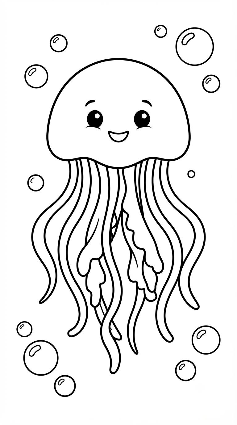 desenhos do fundo do mar para colorir: Água-Viva