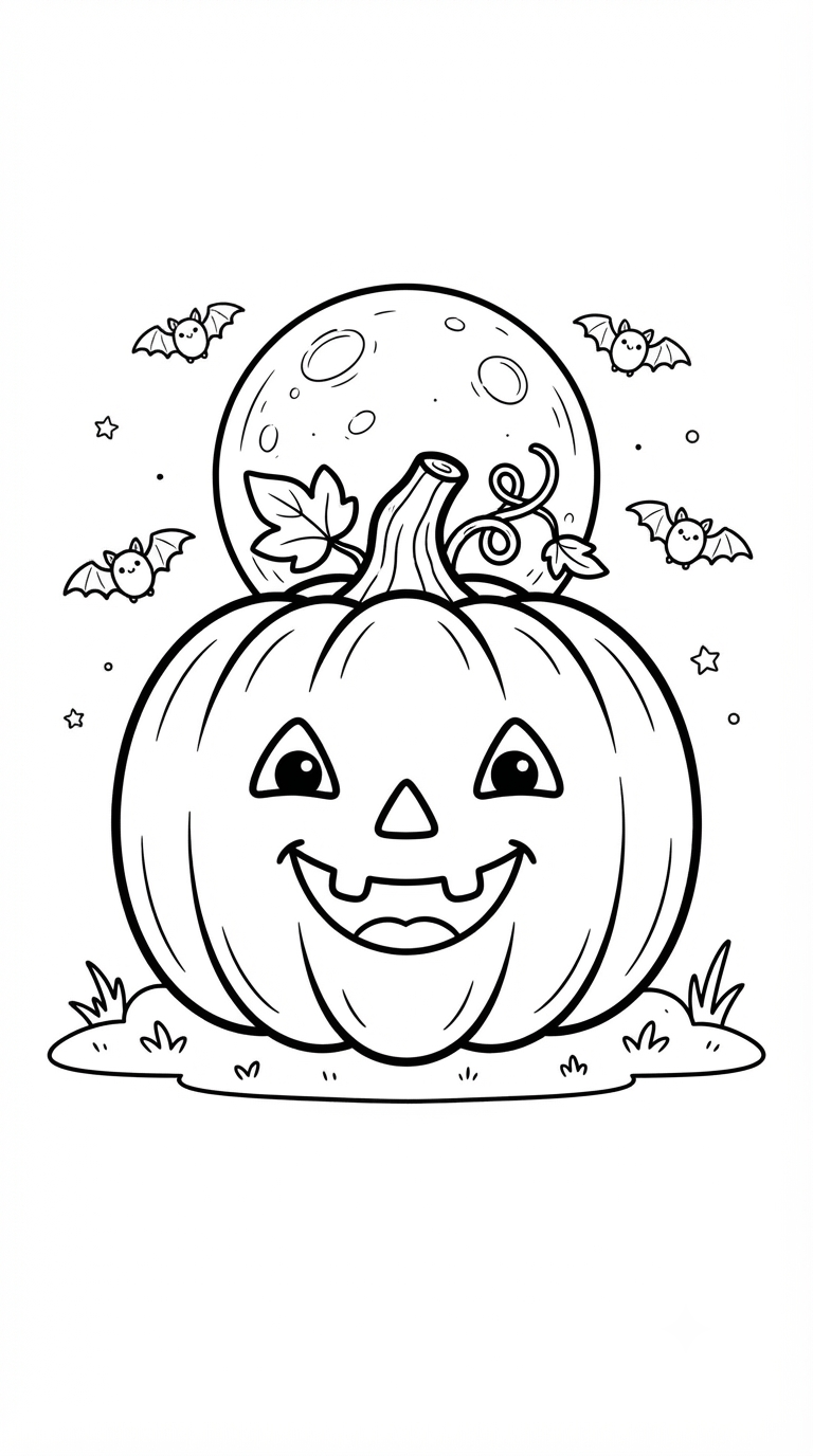 desenhos de Halloween para colorir: Abóbora