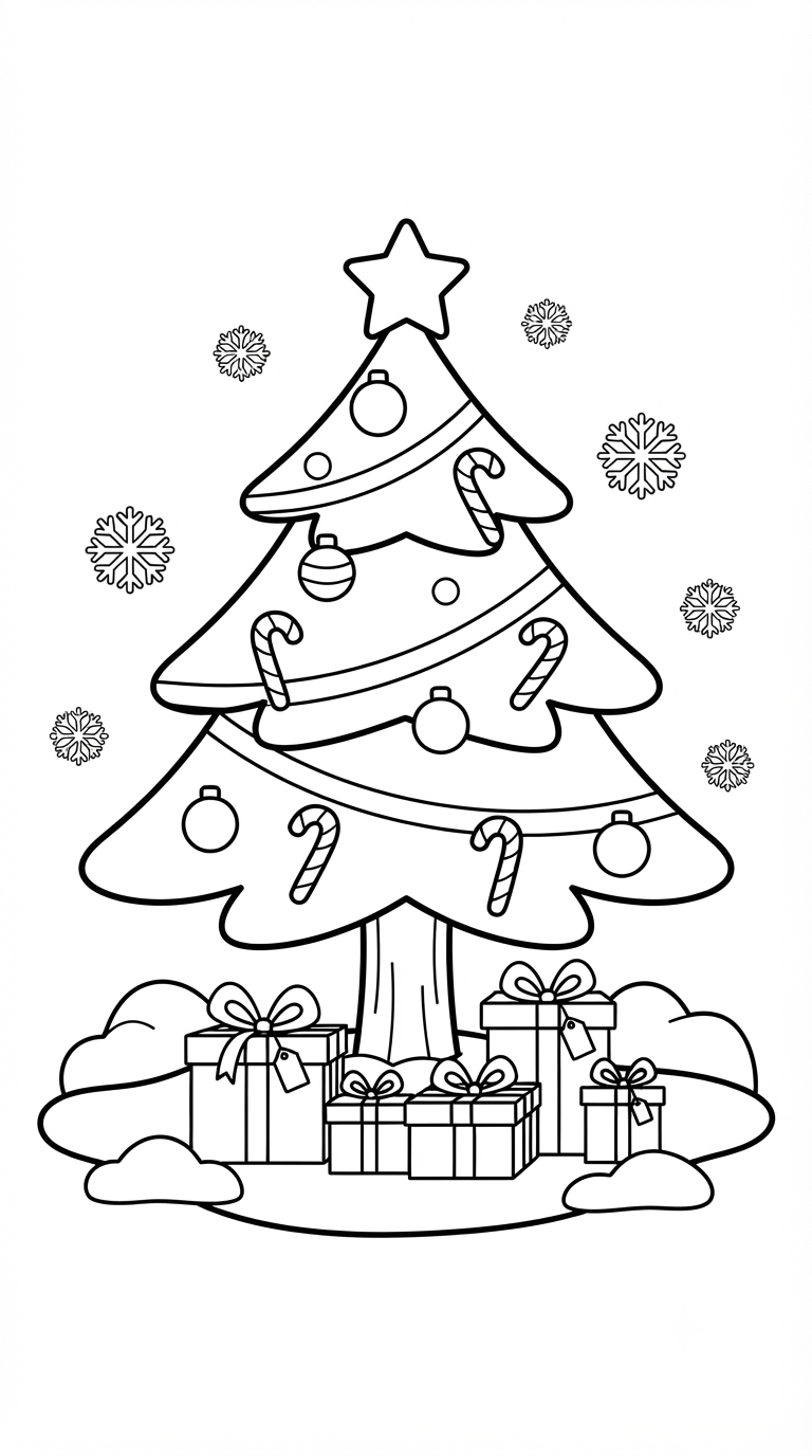 desenhos de natal para colorir: Árvore de Natal