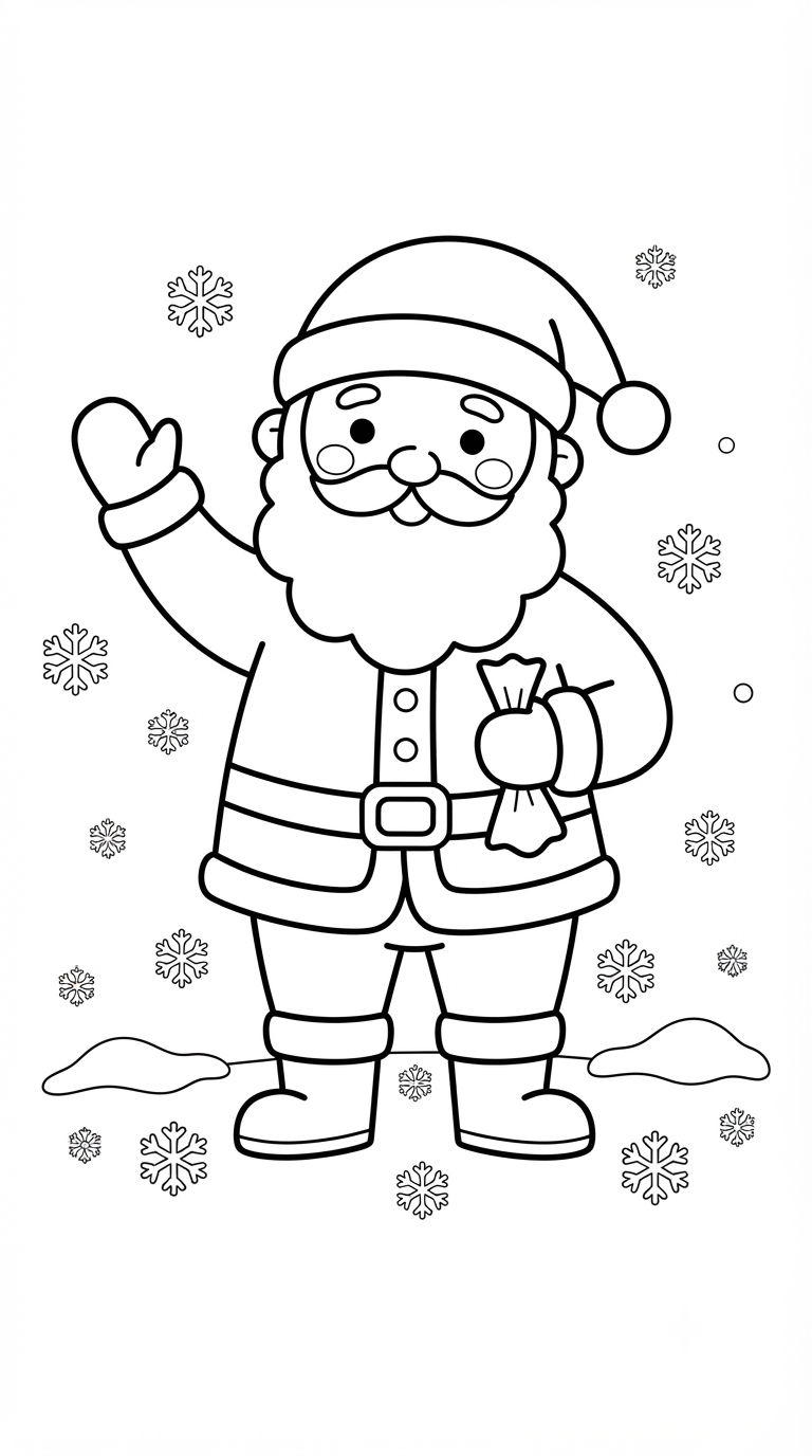 desenhos de natal para colorir: Papai Noel
