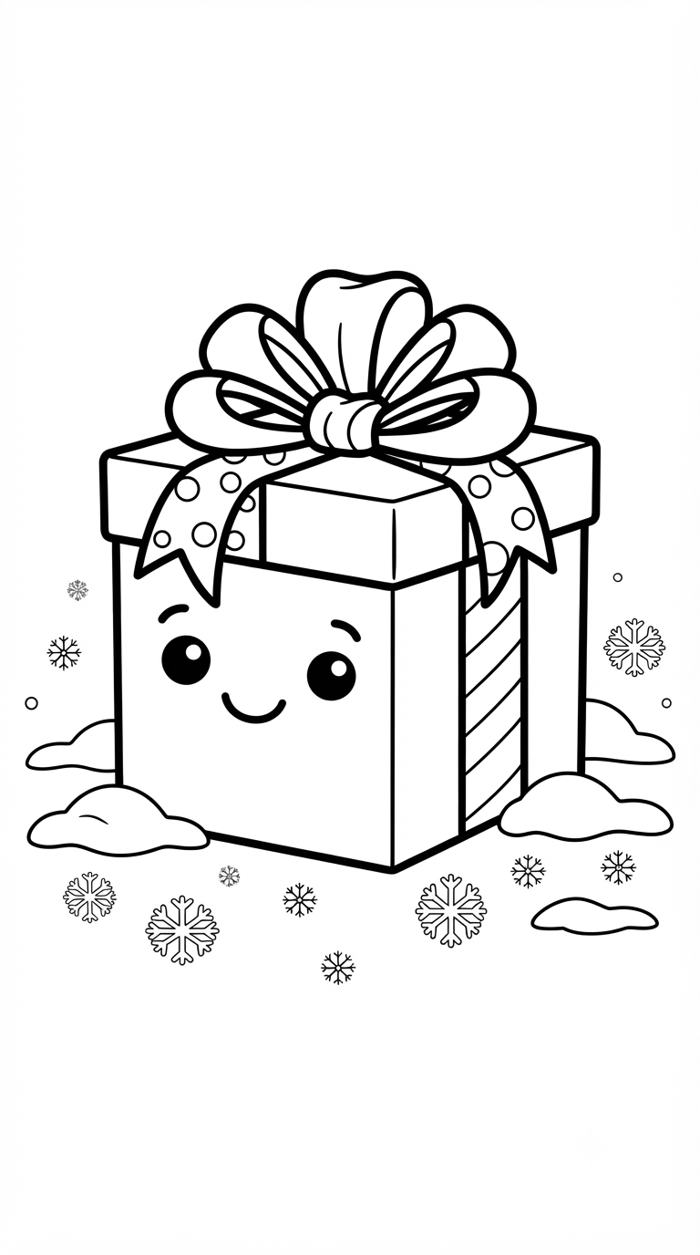 desenhos de natal para colorir: Presente